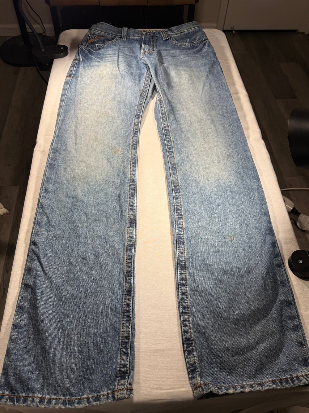 Ariat M4 Relaxed Boot Cut Jeans 30x38 Light Wash